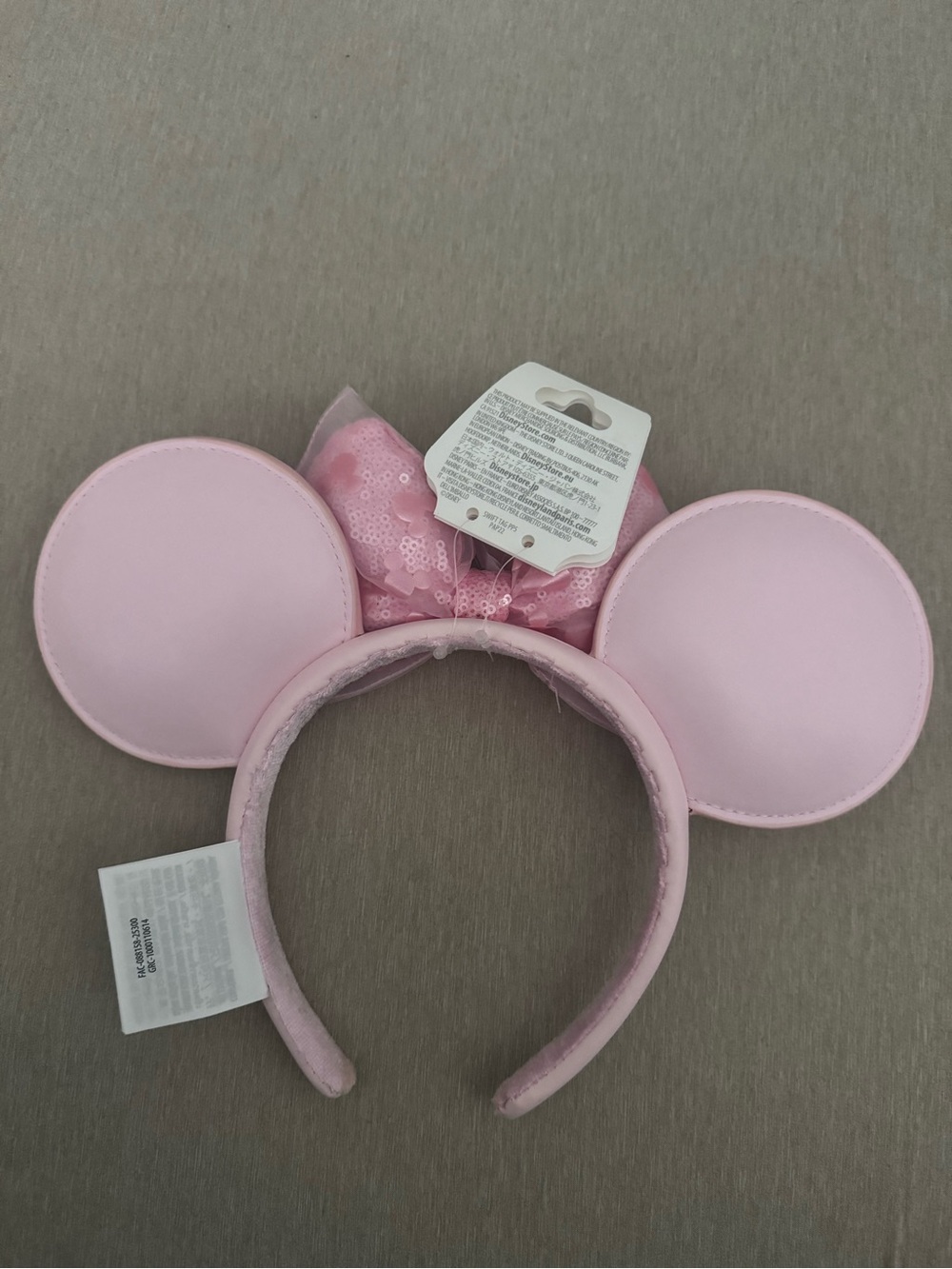 Pink Minnie Mouse Ear Headband with Sequin Bow - Picture 3 of 5